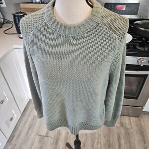 Women's Crew Neck Sweater - Green